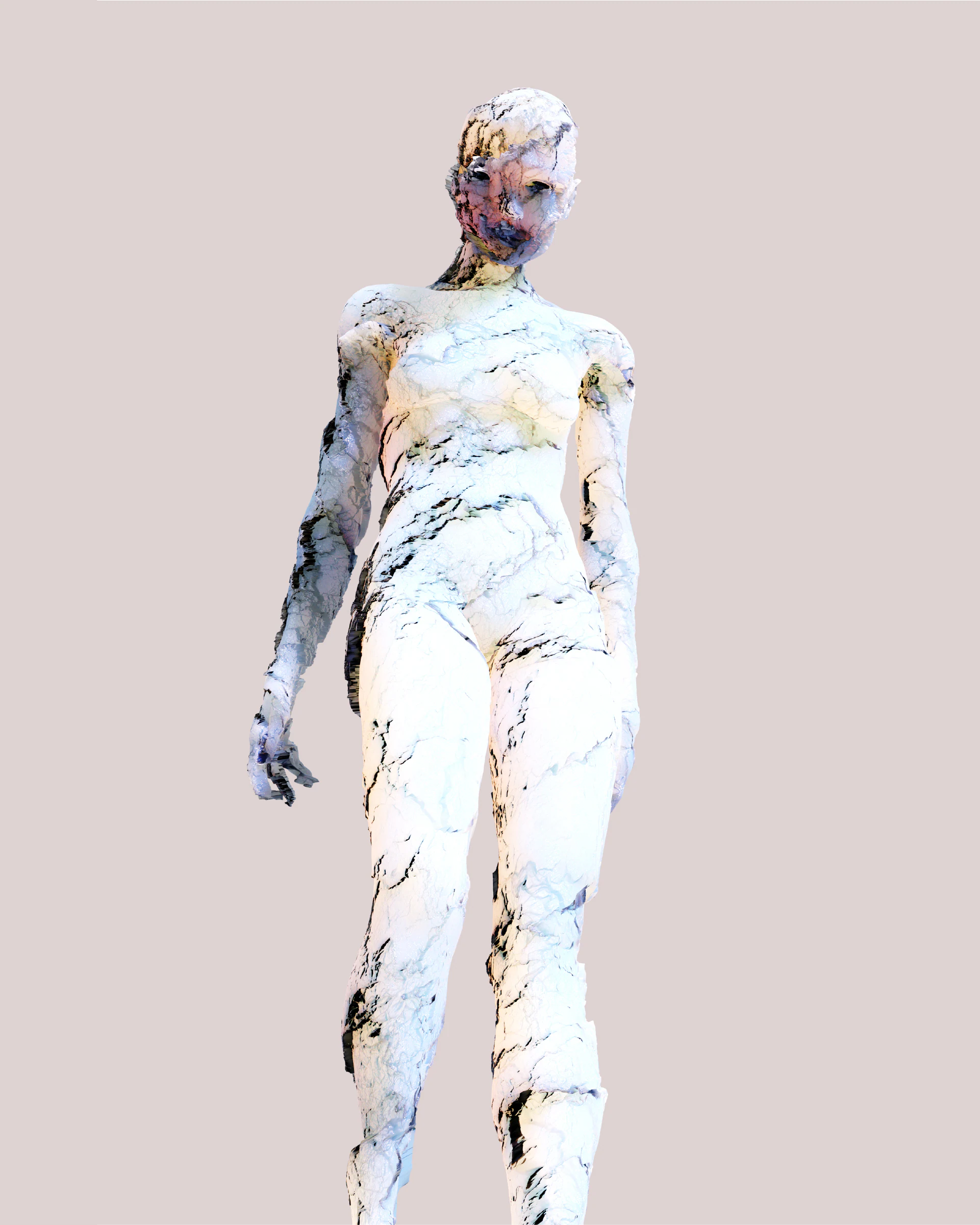 Artworks #01 – a figure in white marble