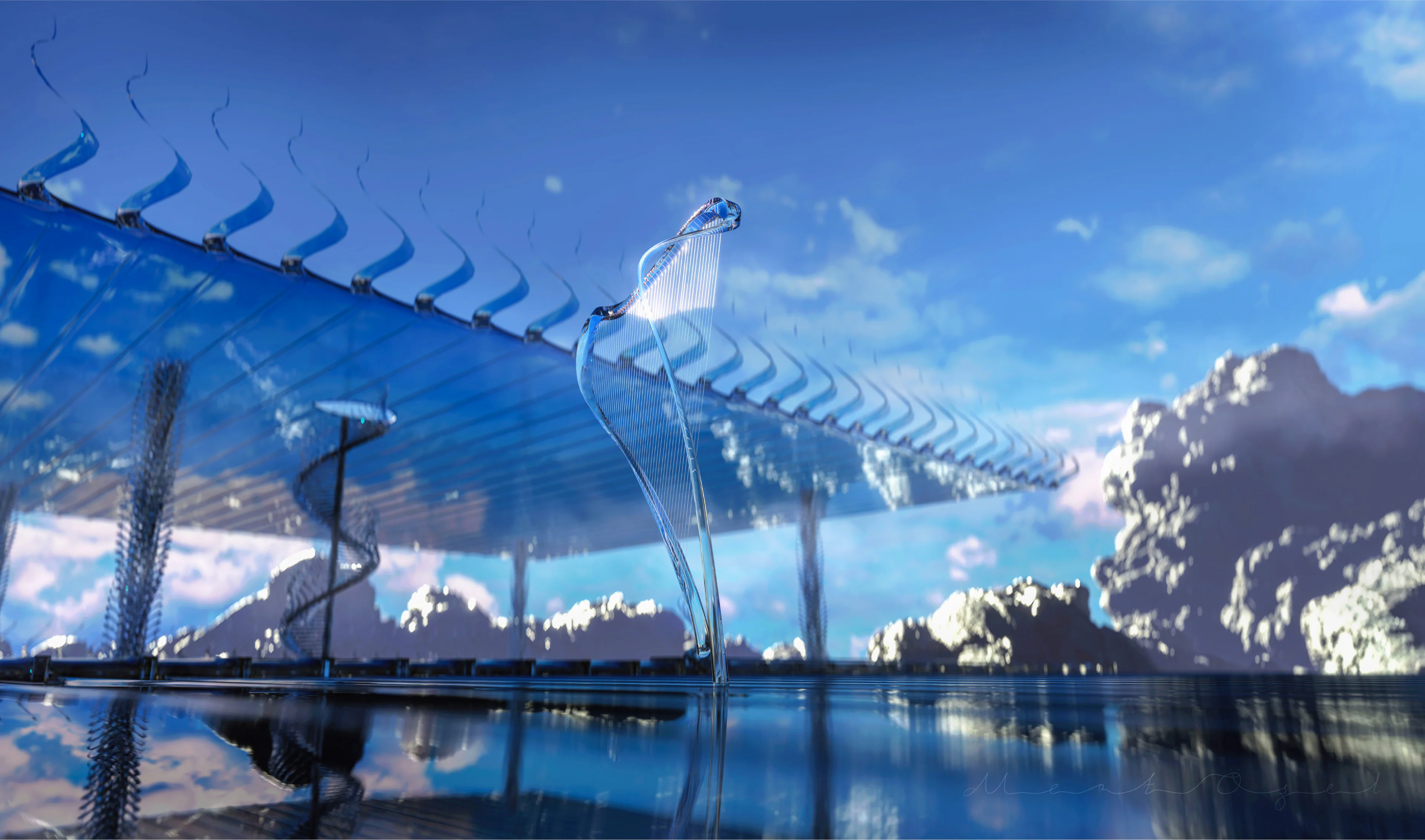 Echoes – a glass walkway under the sky