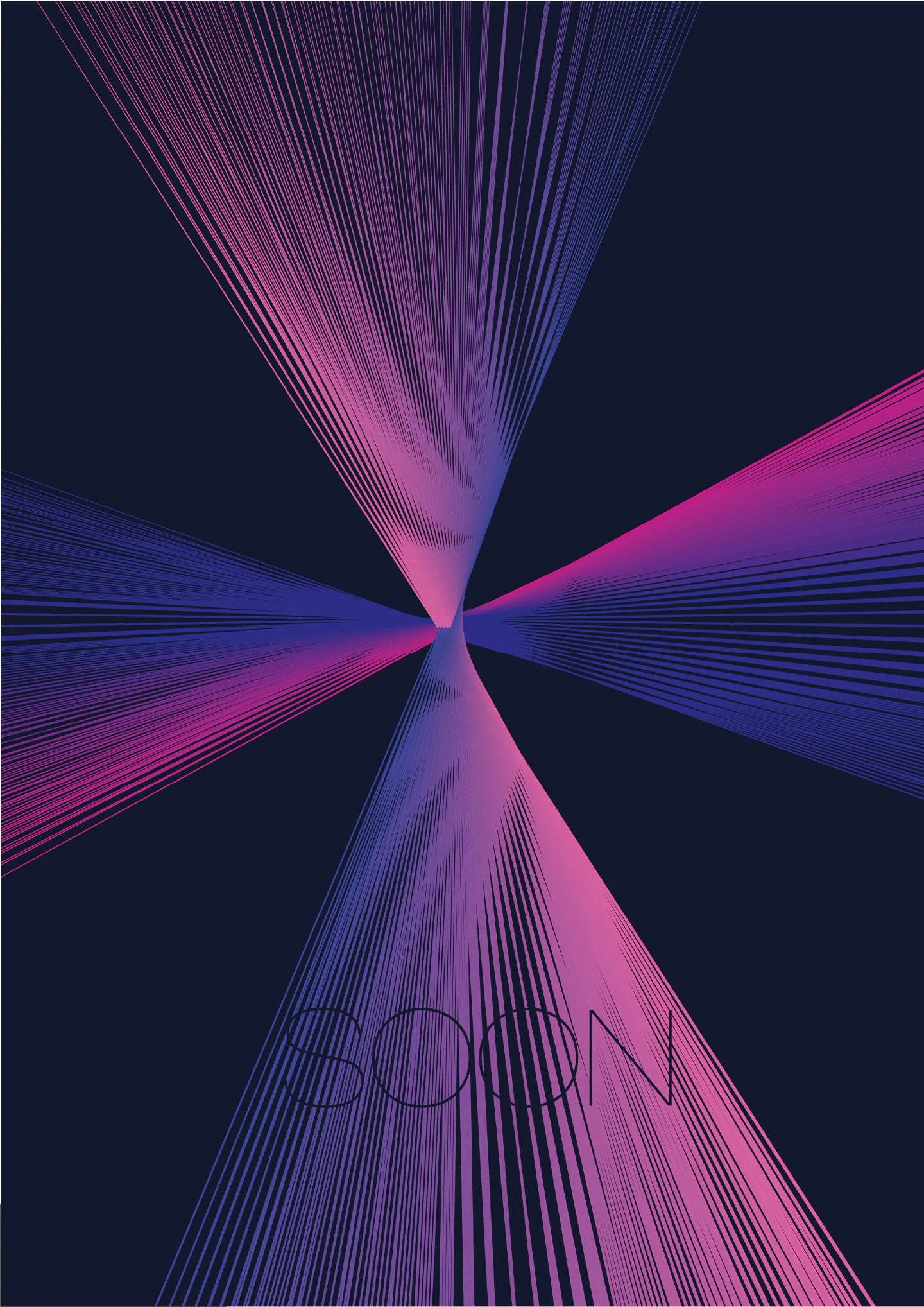 Poster Designs – radiating pink and blue lines