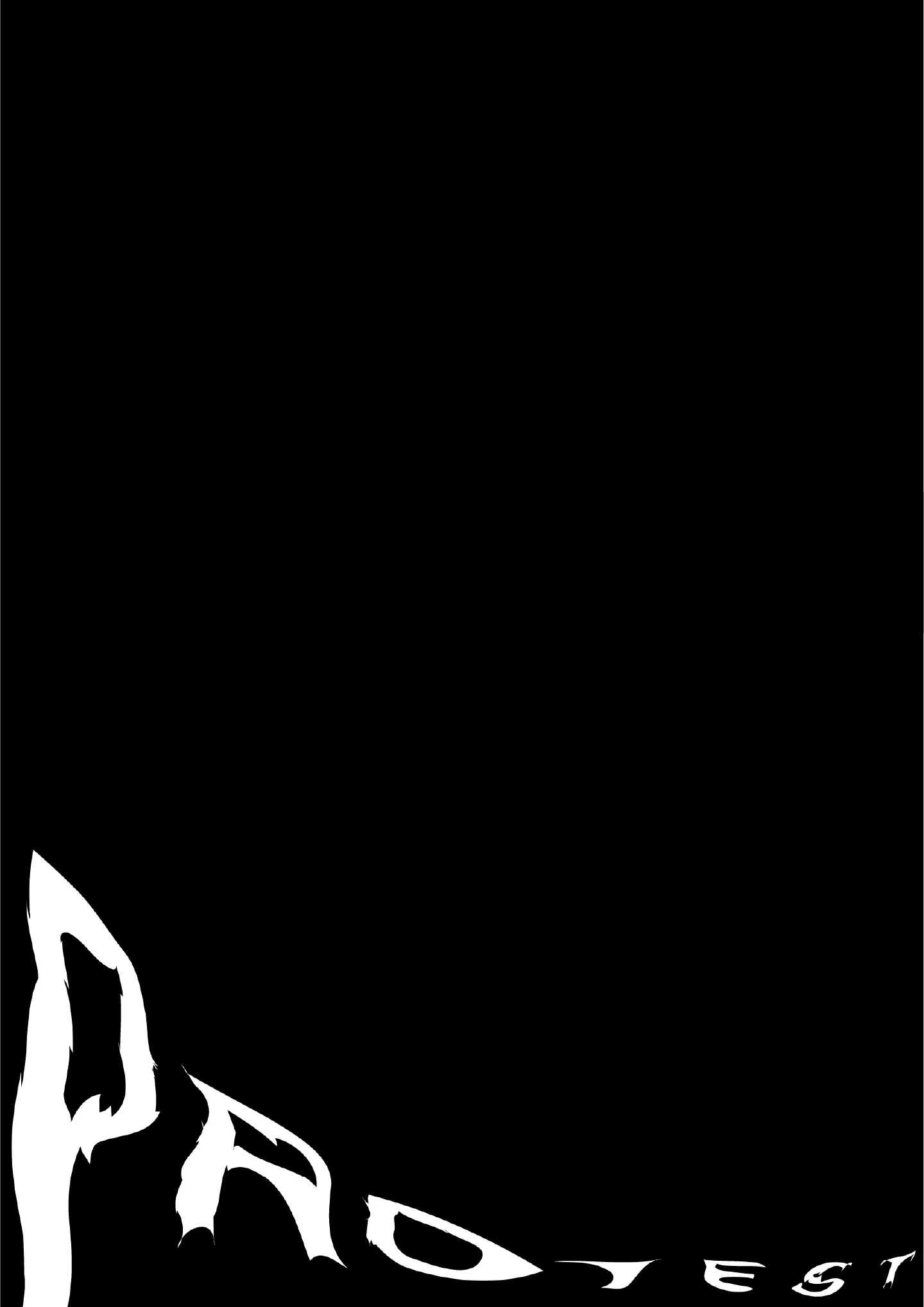 Poster Designs – ‘Protest’ in distorted letters