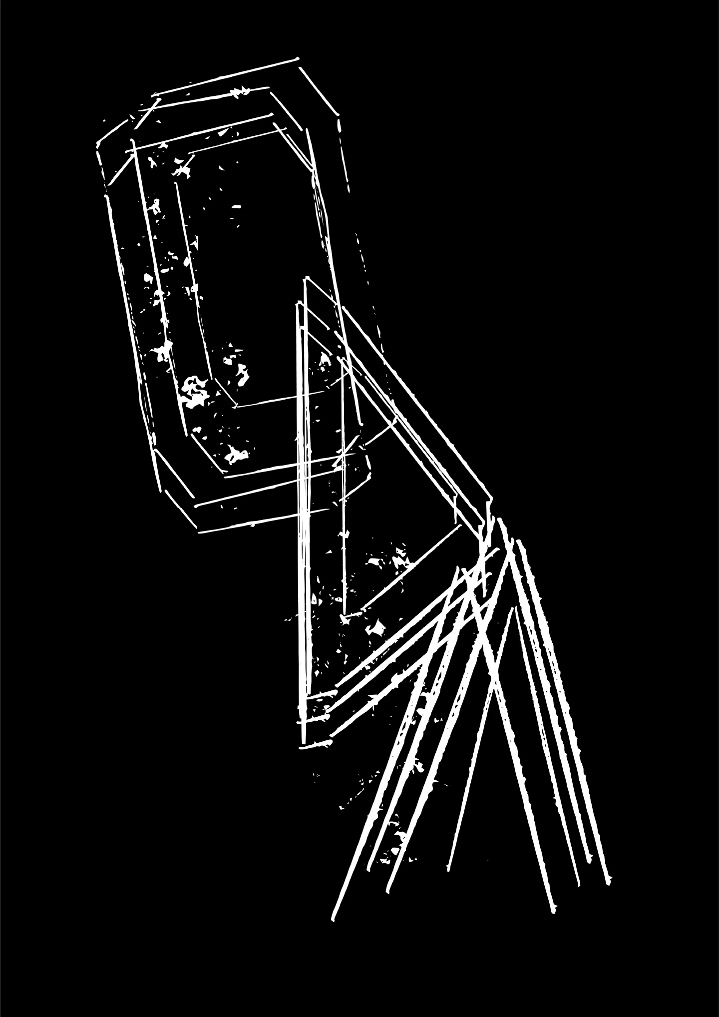 Poster Designs – white line drawing on black