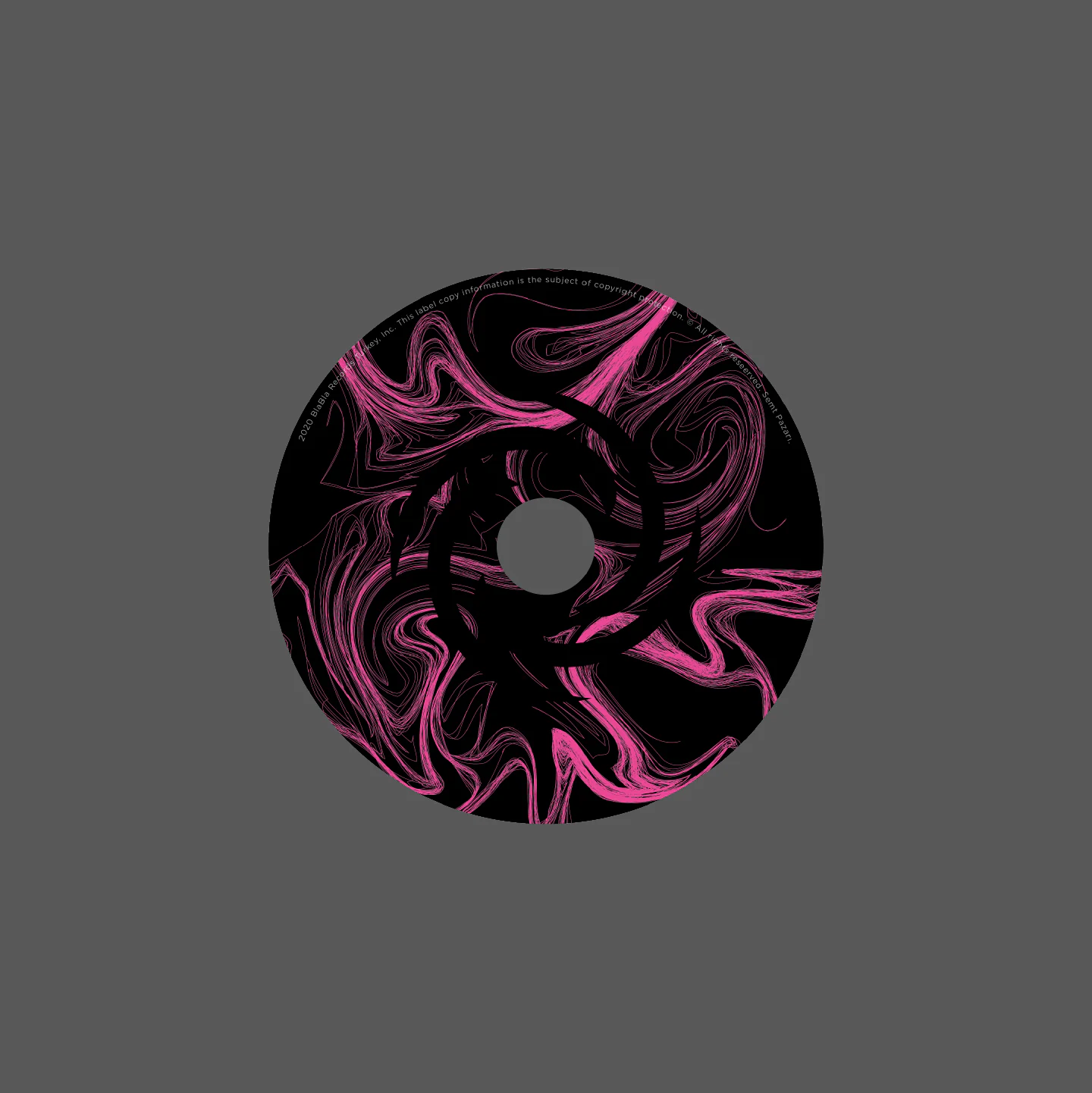 Semt Pazarı – the CD, printed with pink smoke